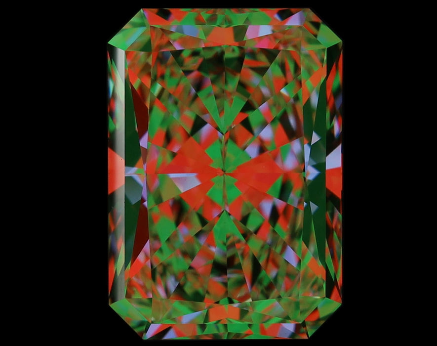 3.02ct Radiant H VS1 Natural Diamond ASET image