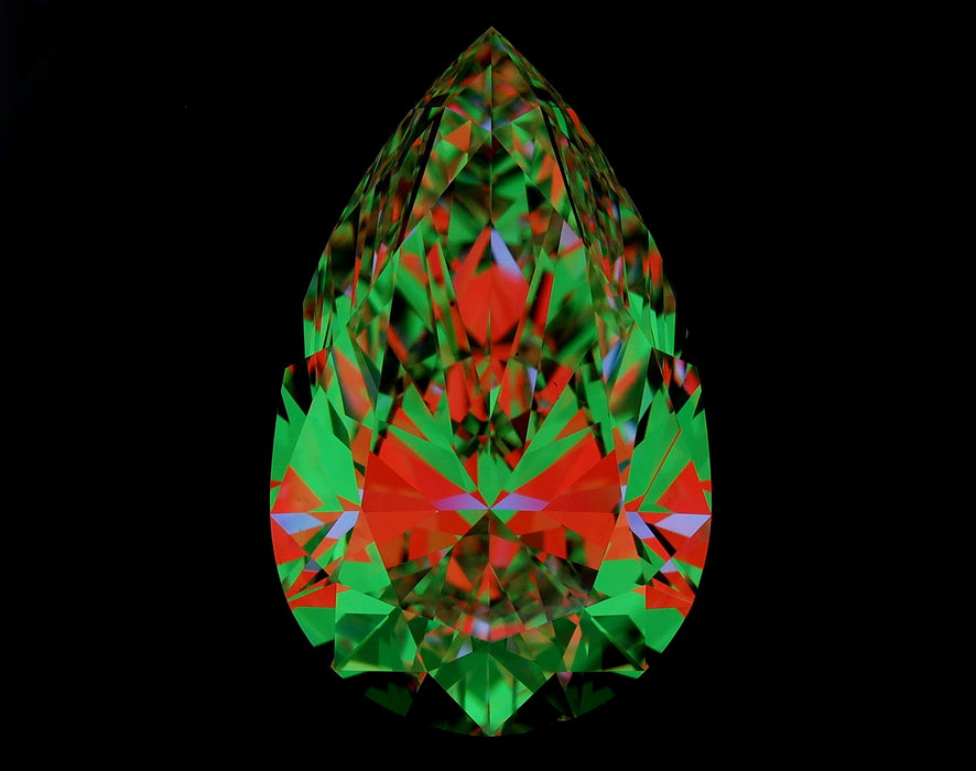 5.01ct Pear D VS2 Natural Diamond ASET image