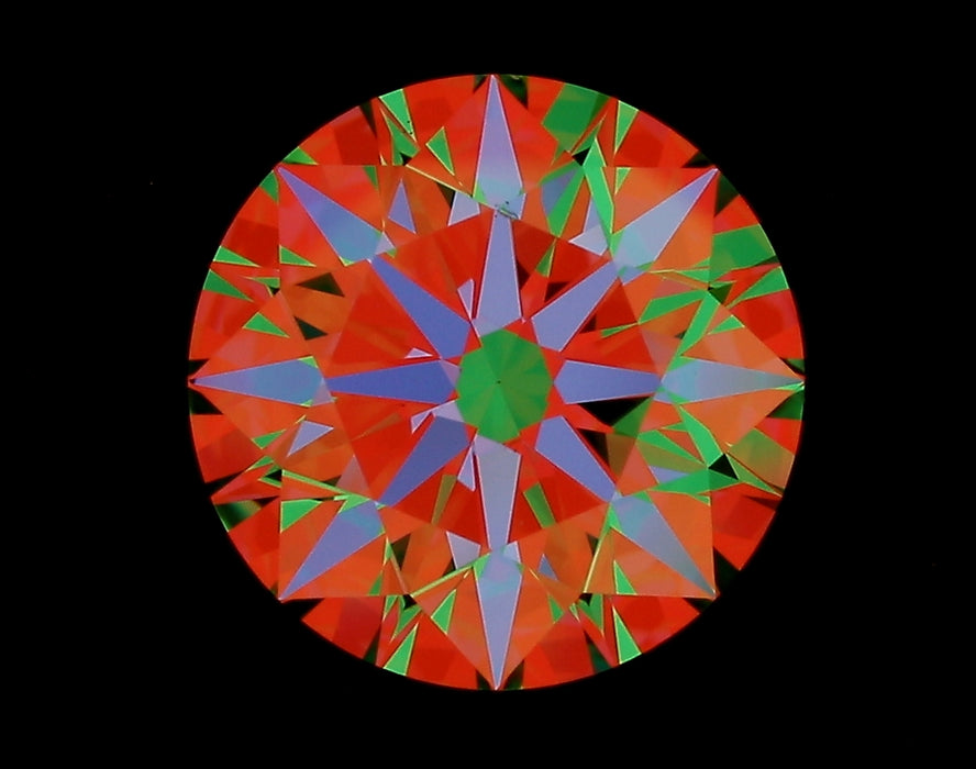 2.03ct Round K VS2 Natural Diamond ASET image