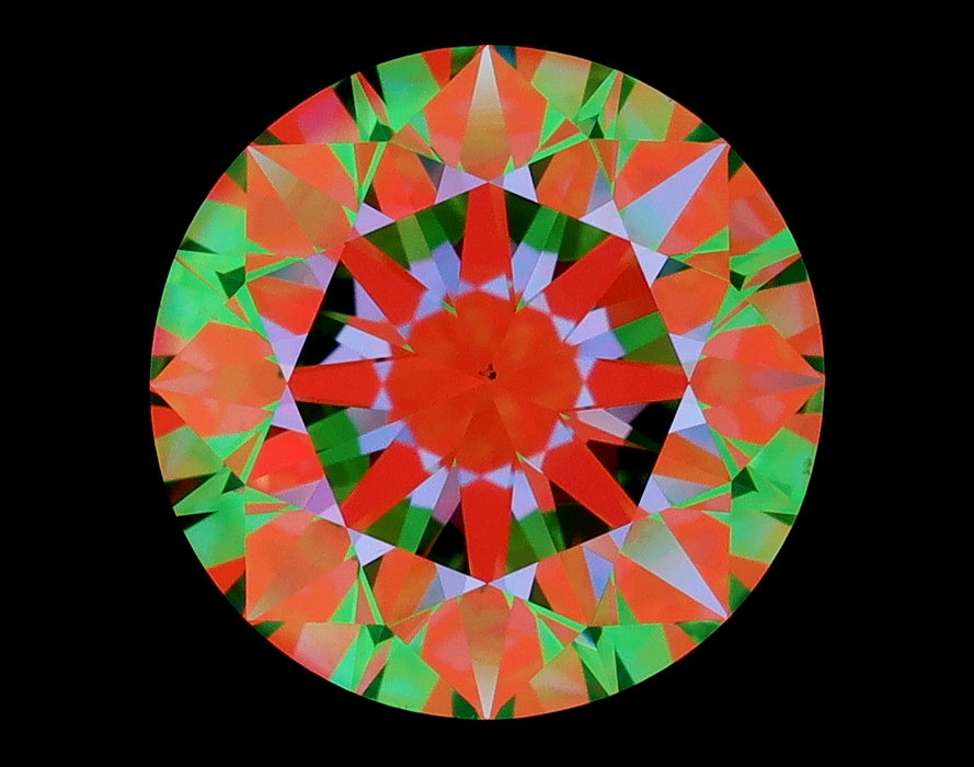 2.02ct Round G VS2 Natural Diamond ASET image