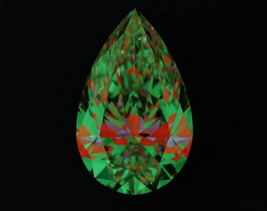 2.01ct Pear H VS1 Natural Diamond ASET image