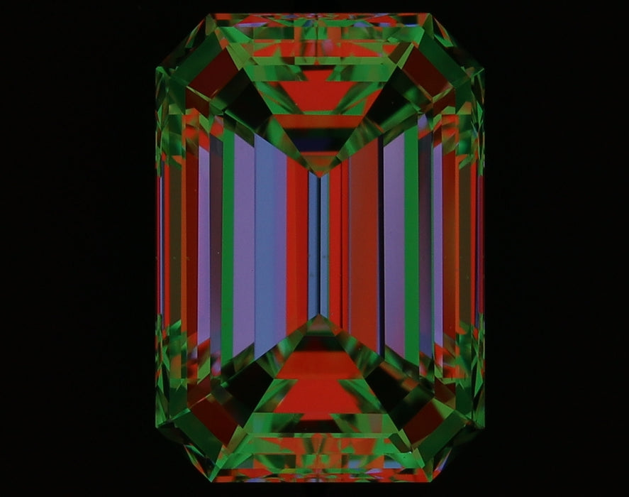 2.01ct Emerald G VS1 Natural Diamond ASET image