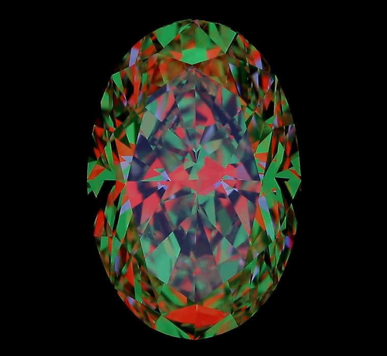 2.01ct Oval E VS2 Natural Diamond ASET image