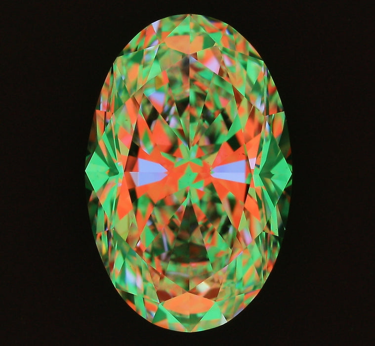 4.02ct Oval D VS2 Natural Diamond ASET image
