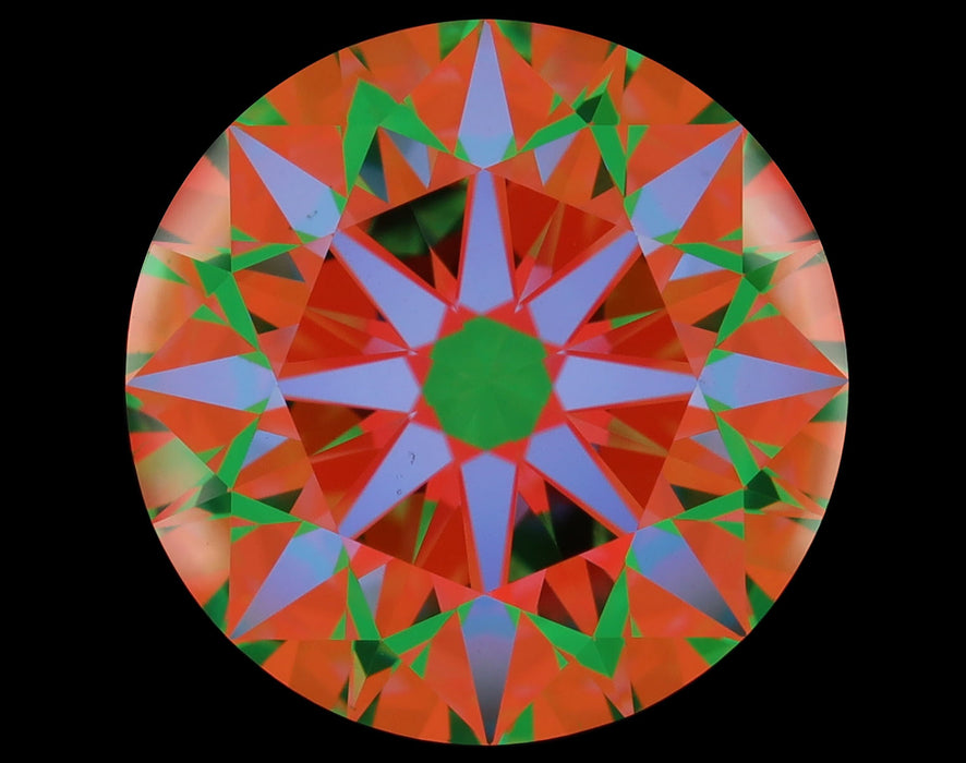 6.57ct Round H VS2 Natural Diamond ASET image