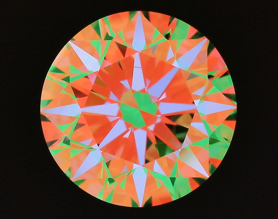 3.01ct Round H VS1 Natural Diamond ASET image