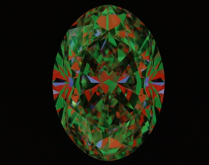 1.50ct Oval D IF Natural Diamond ASET image