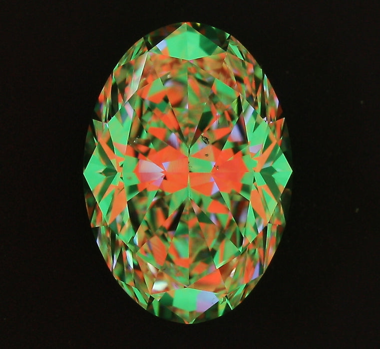 2.01ct Oval I SI1 Natural Diamond ASET image