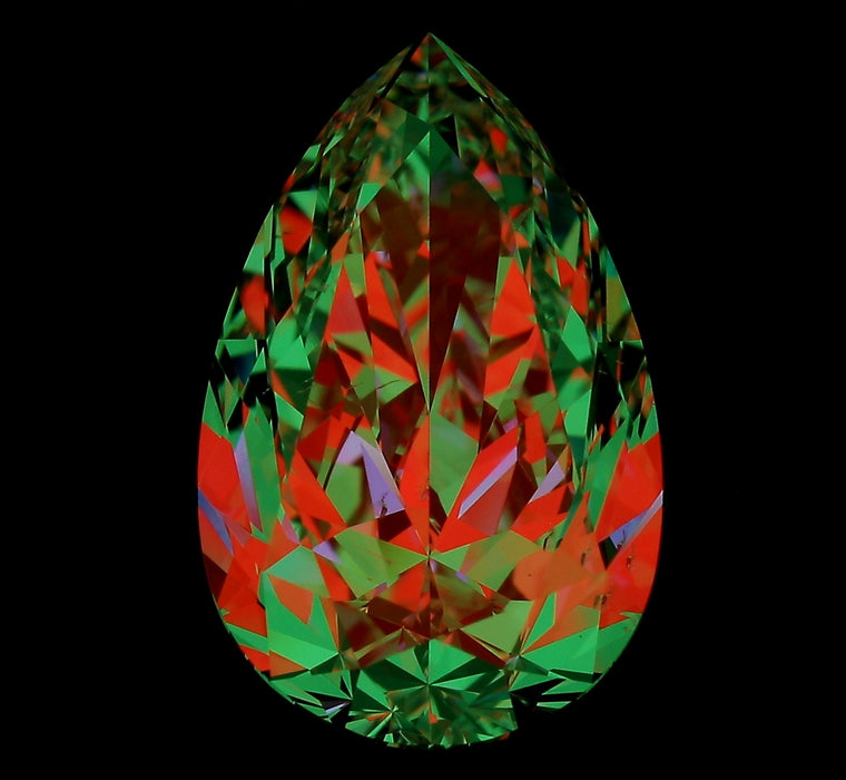 3.97ct Pear E SI1 Natural Diamond ASET image