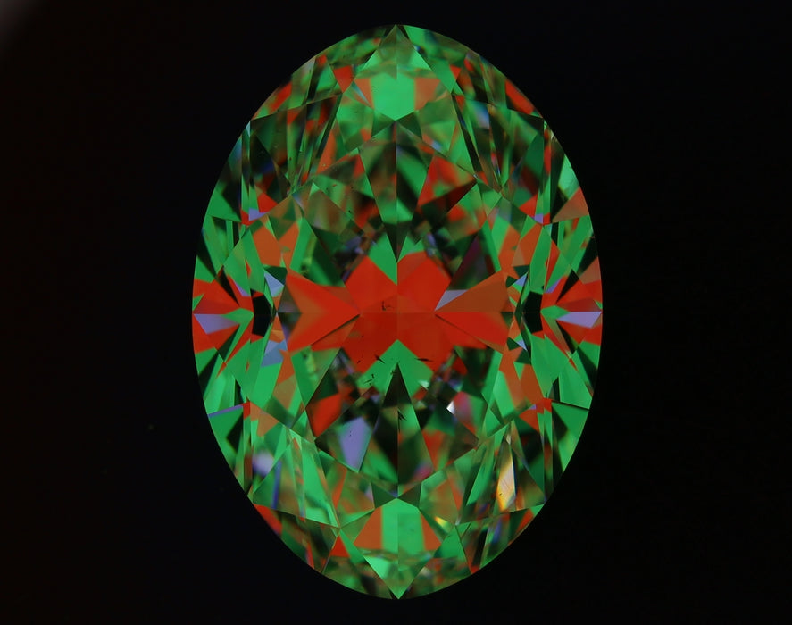 4.03ct Oval E SI1 Natural Diamond ASET image