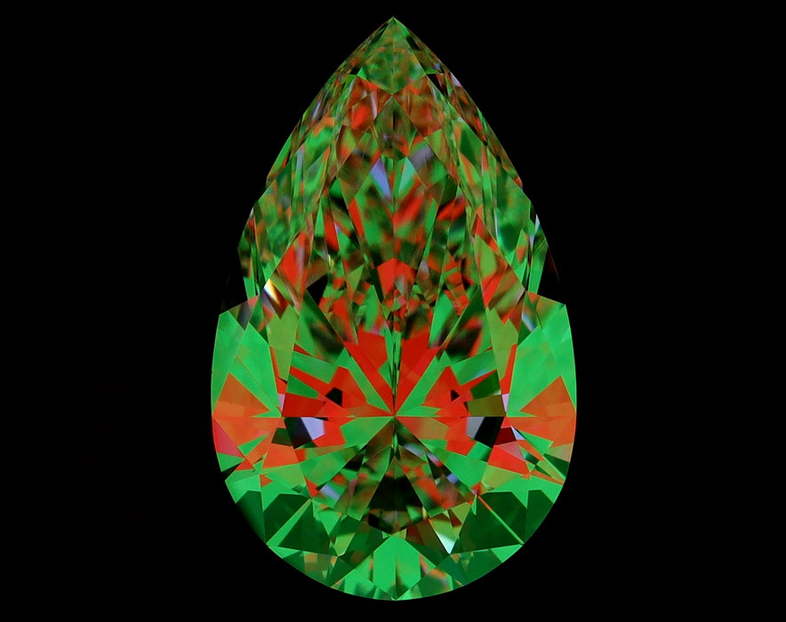 2.91ct Pear G VVS1 Natural Diamond ASET image