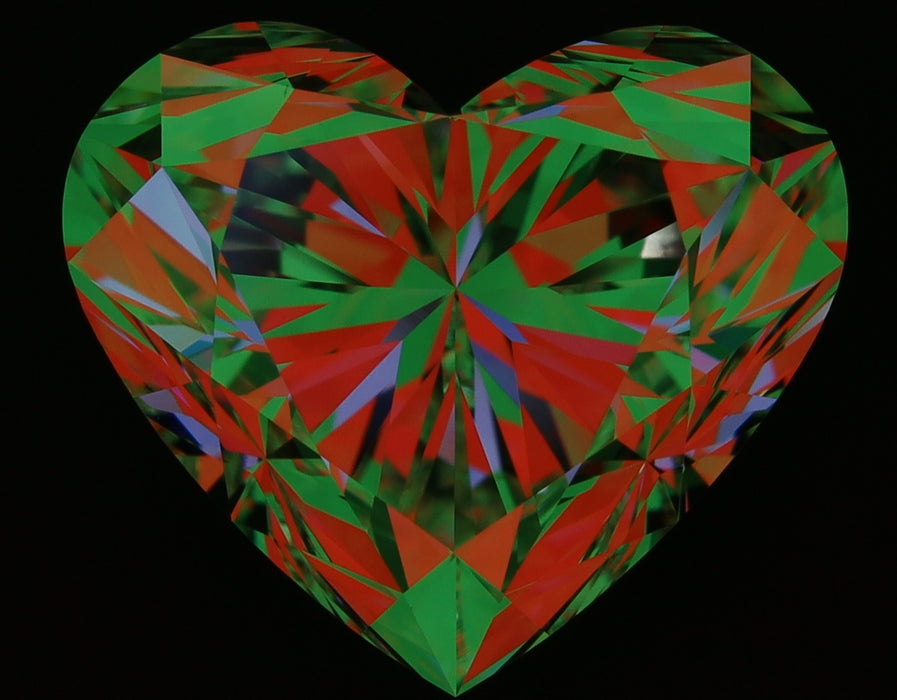 4.01ct Heart D VS1 Natural Diamond ASET image