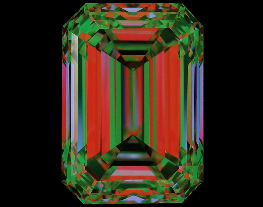 3.01ct Emerald I VVS2 Natural Diamond ASET image
