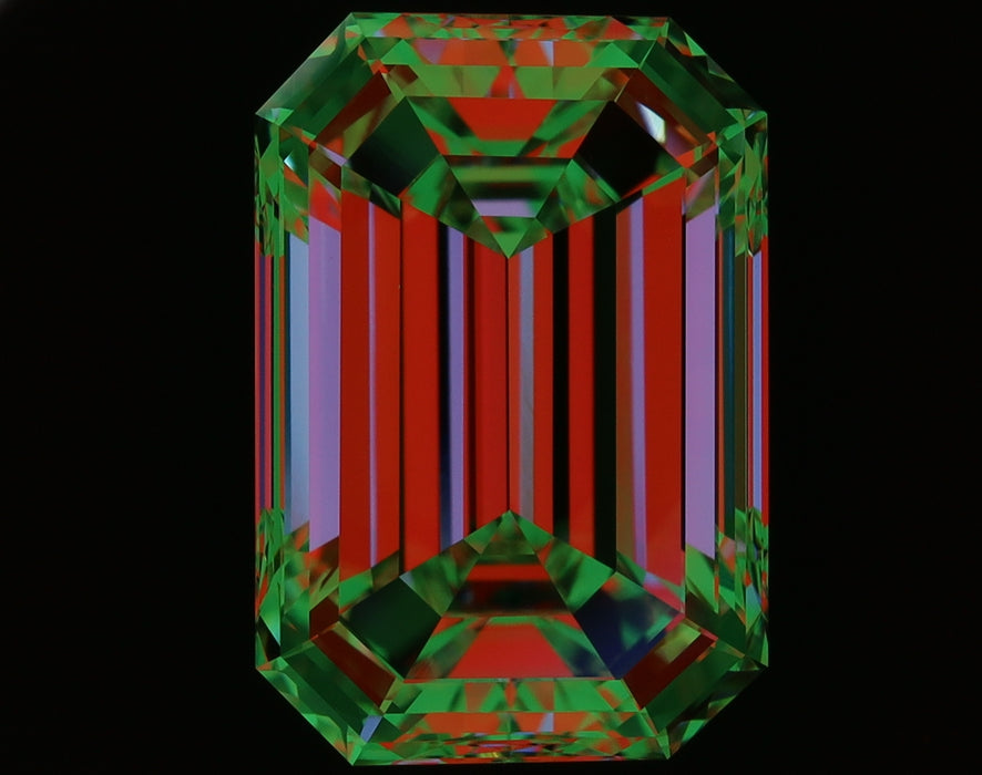 5.02ct Emerald H VS1 Natural Diamond ASET image