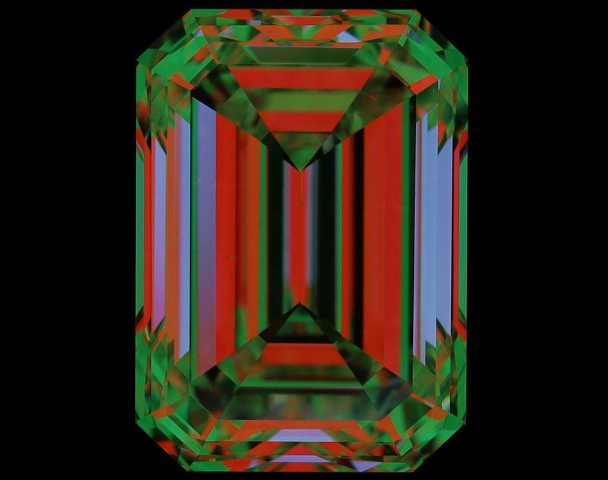 2.91ct Emerald J VS2 Natural Diamond ASET image