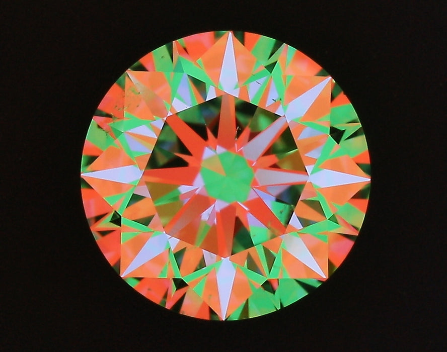 2.02ct Round D SI1 Natural Diamond ASET image