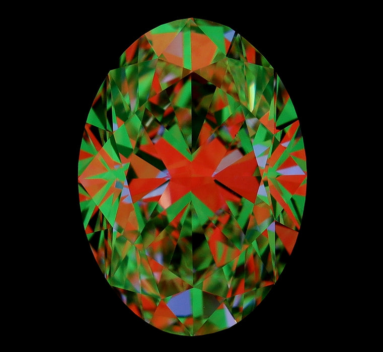 1.40ct Oval J VVS2 Natural Diamond ASET image