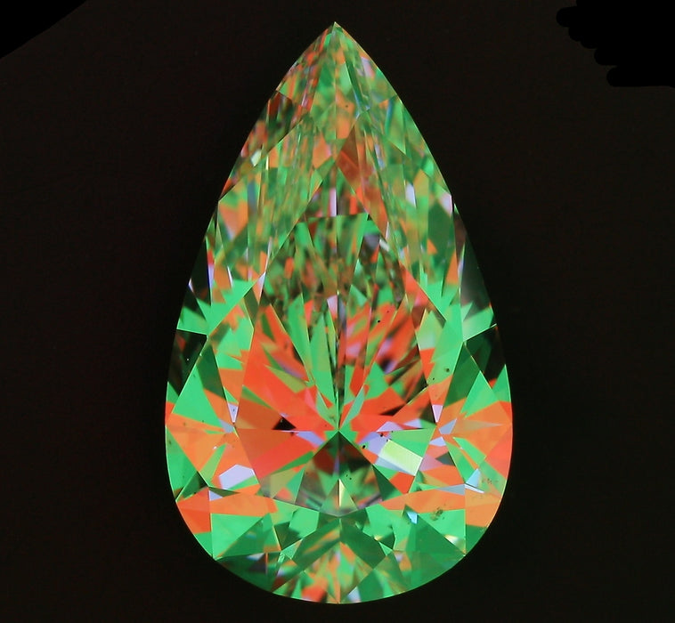4.03ct Pear F SI1 Natural Diamond ASET image