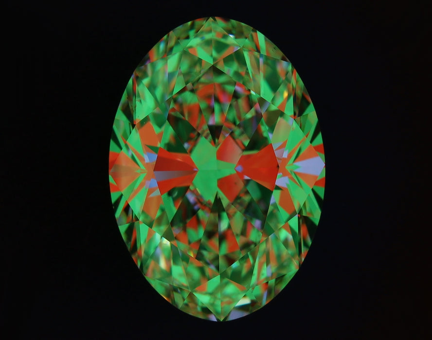 5.01ct Oval F VS2 Natural Diamond ASET image