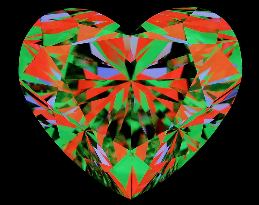 8.04ct Heart D FL Natural Diamond ASET image