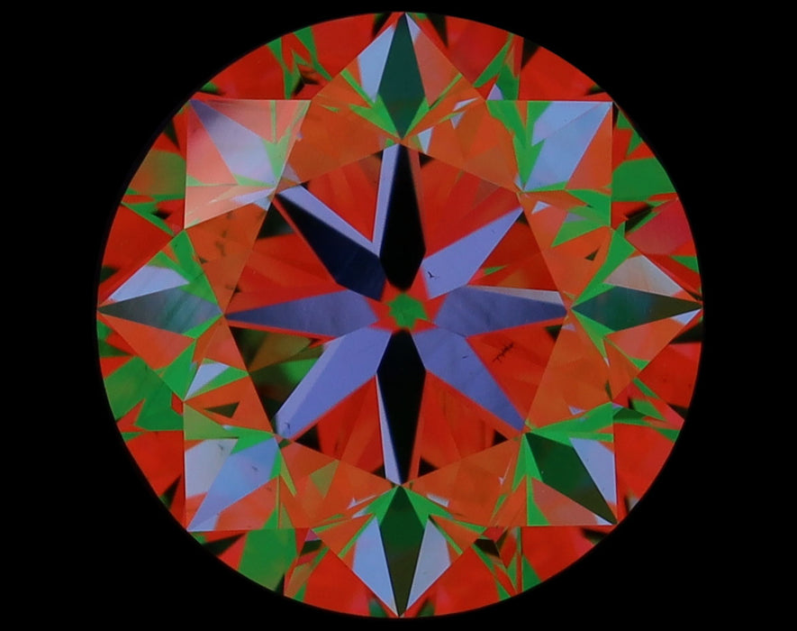 2.01ct Round K VS2 Natural Diamond ASET image