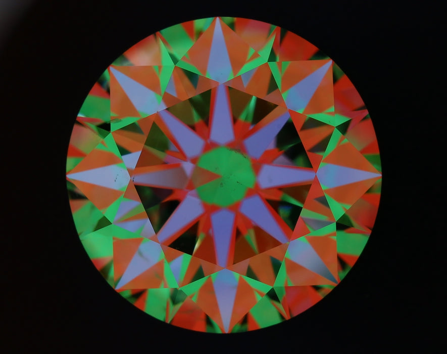 5.03ct Round F SI1 Natural Diamond ASET image