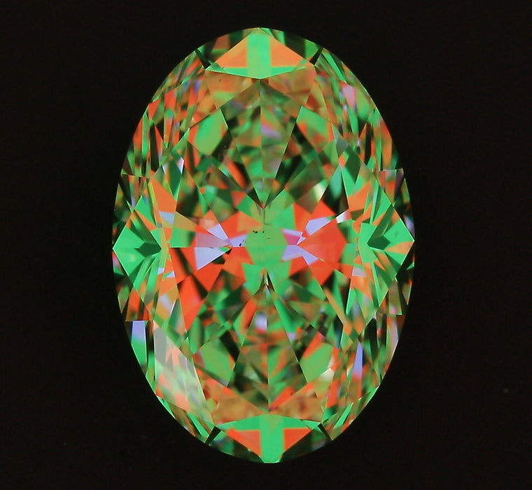2.02ct Oval H VS1 Natural Diamond ASET image