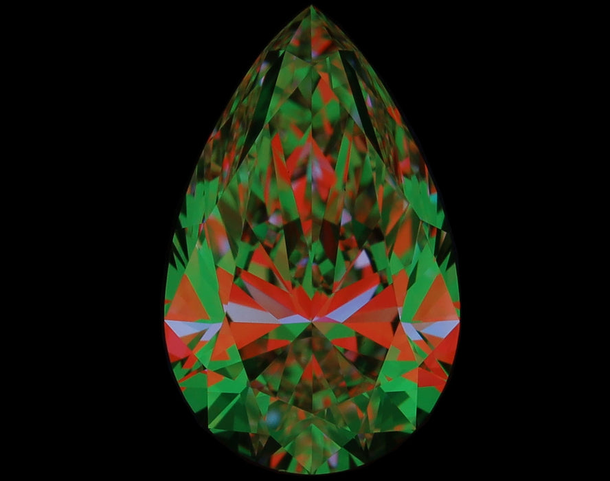 1.50ct Pear I VVS2 Natural Diamond ASET image
