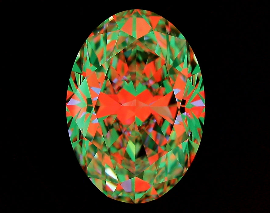 2.01ct Oval I VVS2 Natural Diamond ASET image