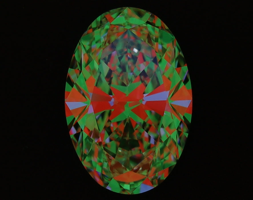 1.32ct Oval F VVS1 Natural Diamond ASET image