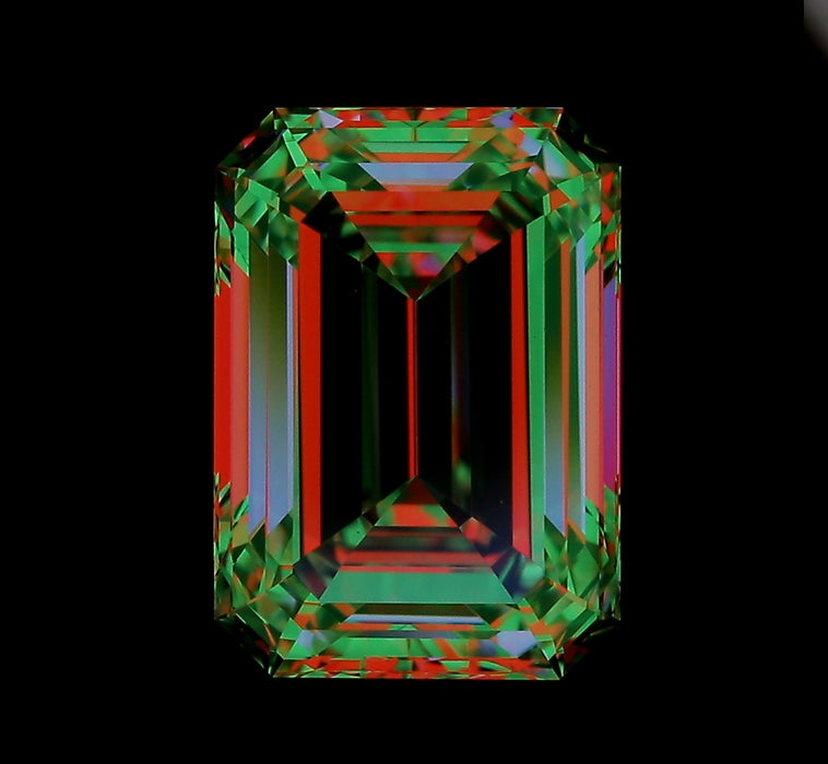 2.51ct Emerald F VVS2 Natural Diamond ASET image