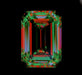 2.51ct Emerald F VVS2 Natural Diamond ASET image