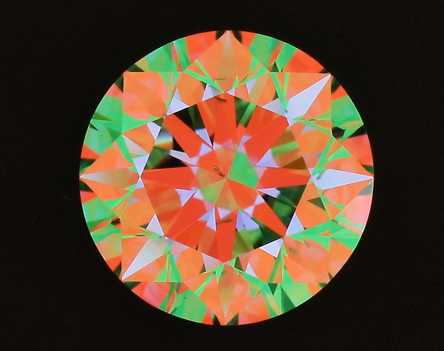 2.02ct Round I SI1 Natural Diamond ASET image