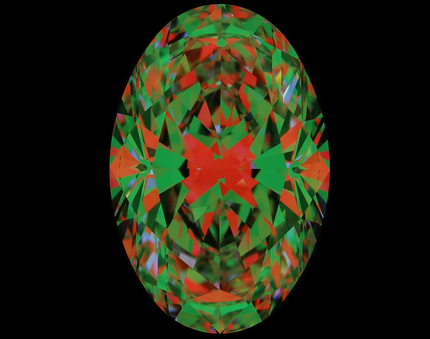 4.02ct Oval D VS1 Natural Diamond ASET image