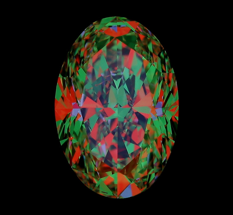 2.80ct Oval D SI1 Natural Diamond ASET image