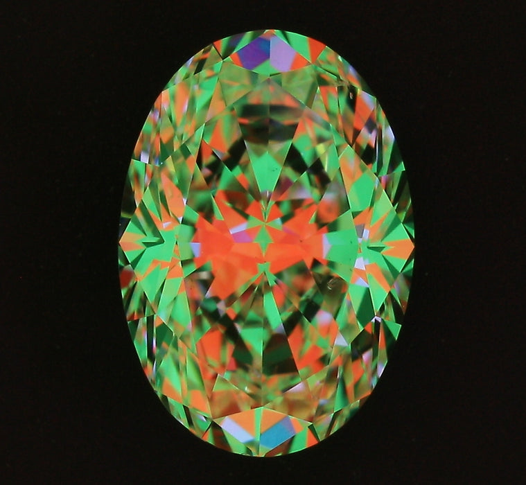 2.01ct Oval G SI1 Natural Diamond ASET image