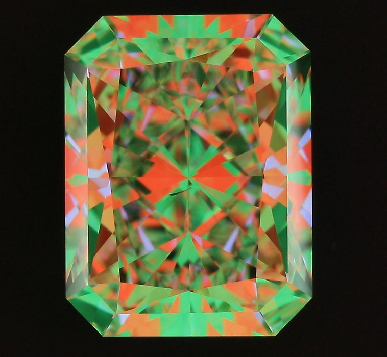2.01ct Radiant D VS2 Natural Diamond ASET image