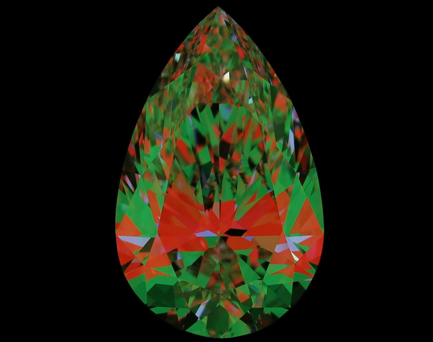2.80ct Pear F VS1 Natural Diamond ASET image