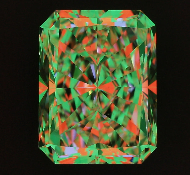 2.50ct Radiant E SI1 Natural Diamond ASET image