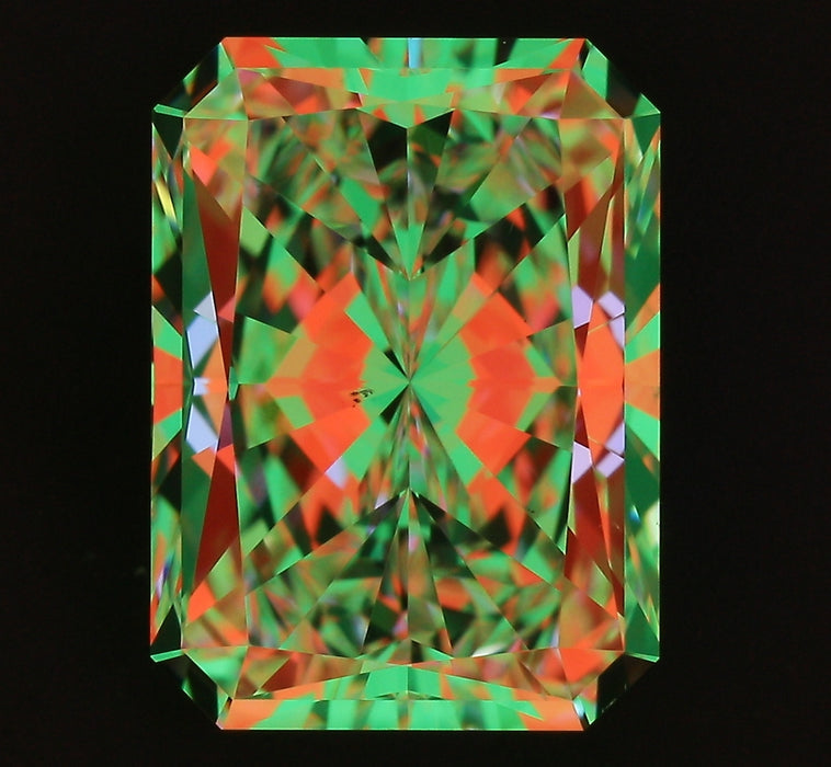 3.40ct Radiant F VS2 Natural Diamond ASET image