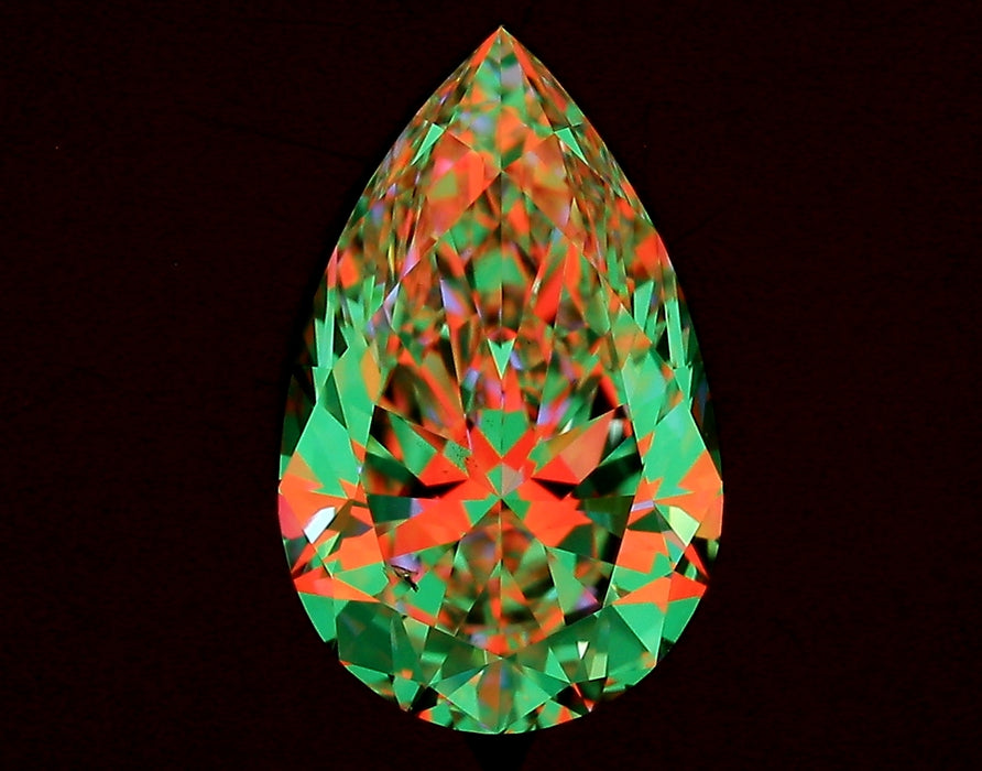 1.50ct Pear G SI1 Natural Diamond ASET image