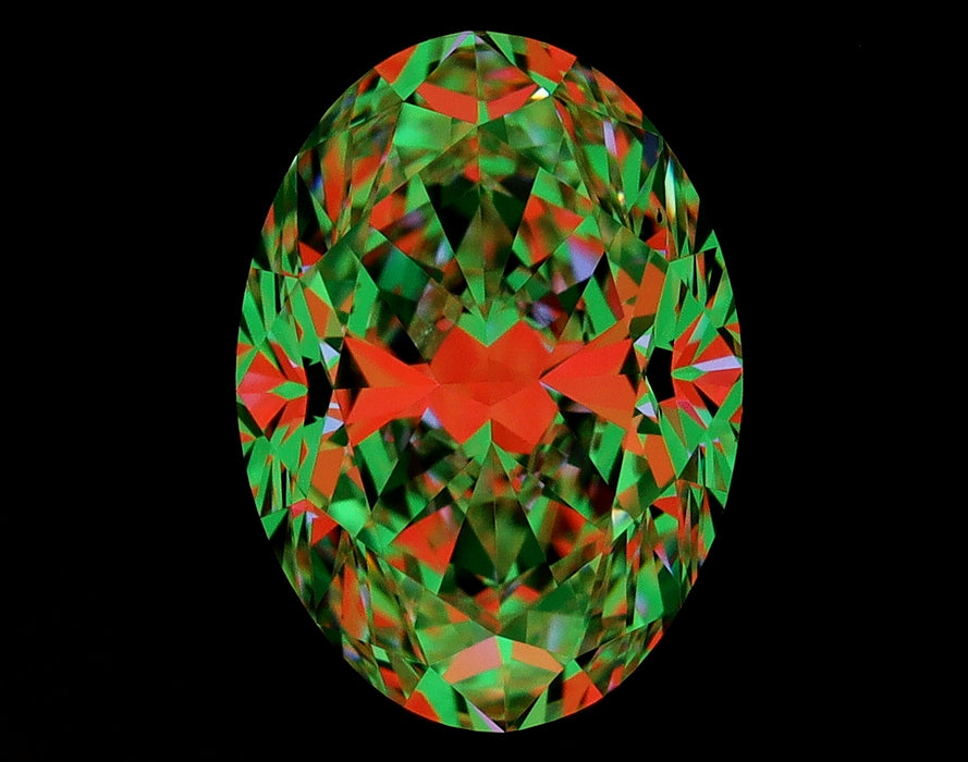 1.30ct Oval H VVS2 Natural Diamond ASET image