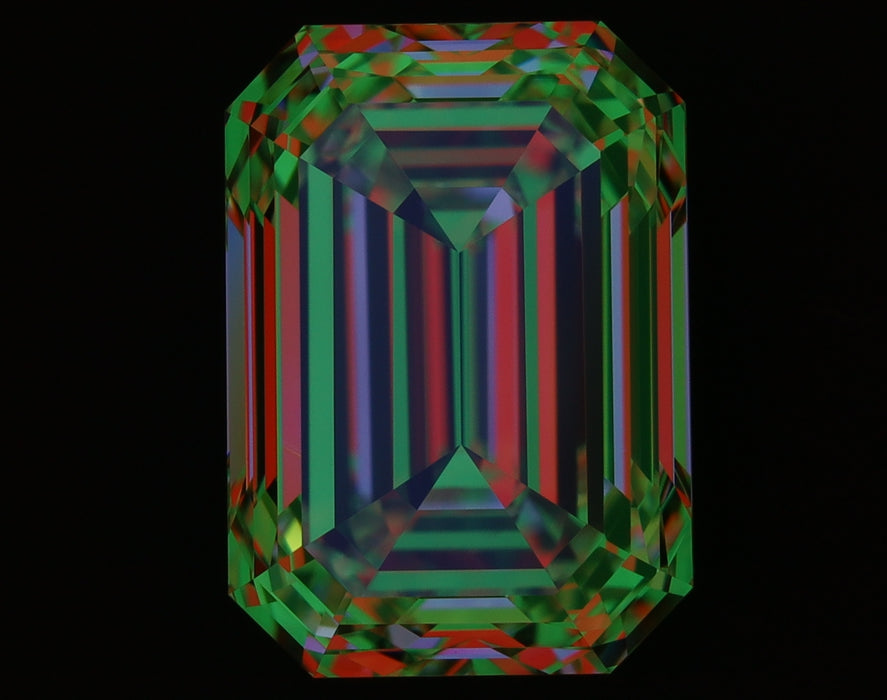3.01ct Emerald H VVS1 Natural Diamond ASET image