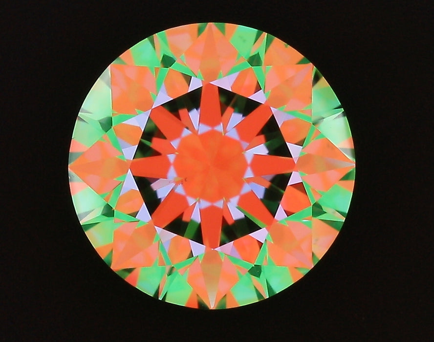 2.01ct Round H VS2 Natural Diamond ASET image