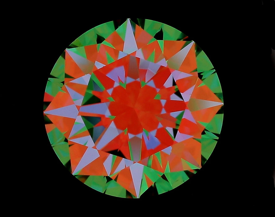 2.91ct Round E VS2 Natural Diamond ASET image