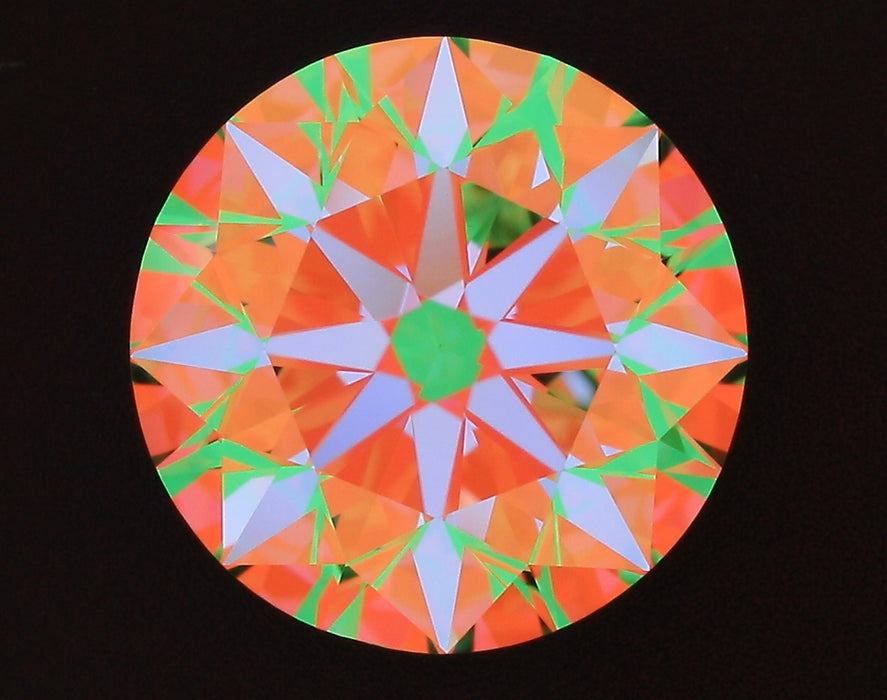 2.73ct Round E VS1 Natural Diamond ASET image