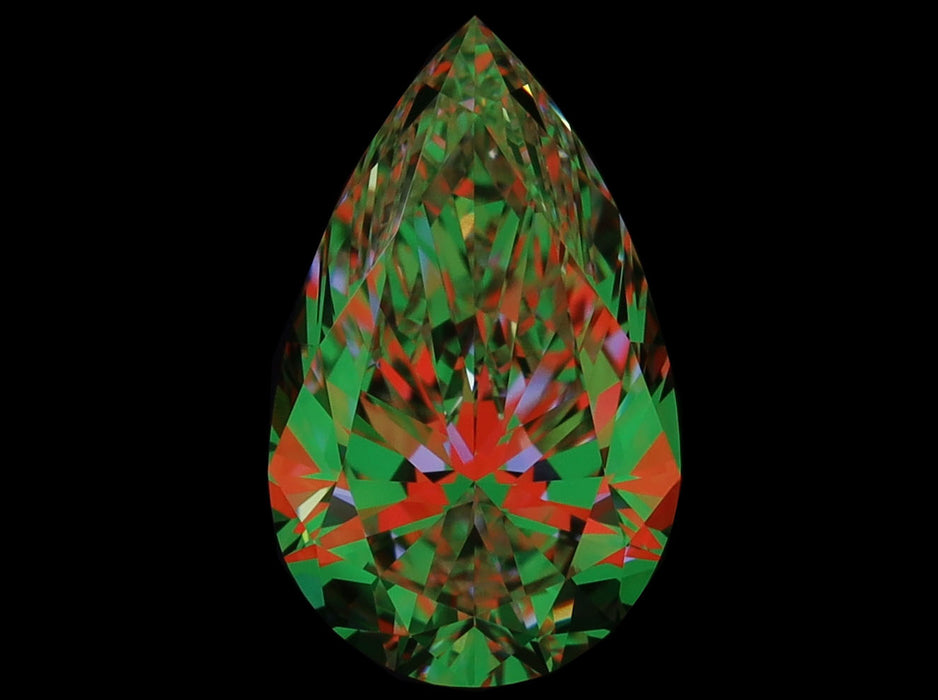 1.50ct Pear D FL Natural Diamond ASET image