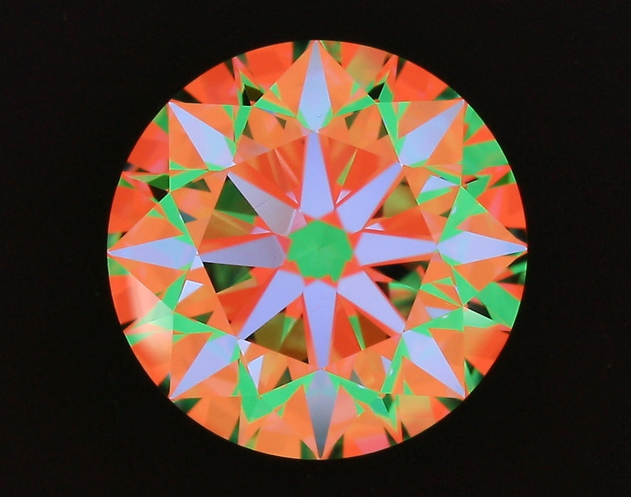 2.51ct Round F VS1 Natural Diamond ASET image