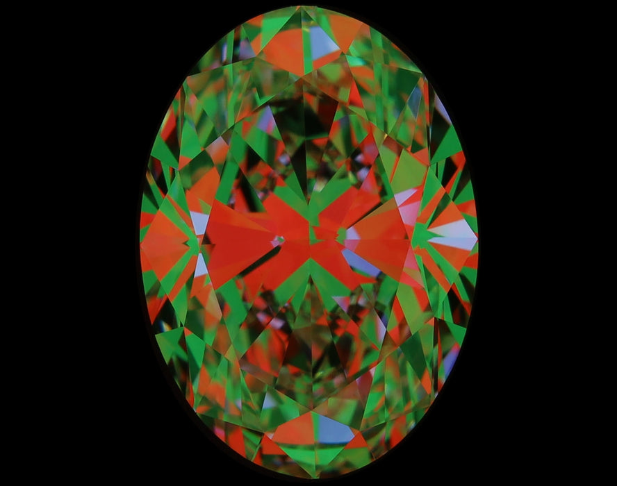 5.01ct Oval I VVS2 Natural Diamond ASET image