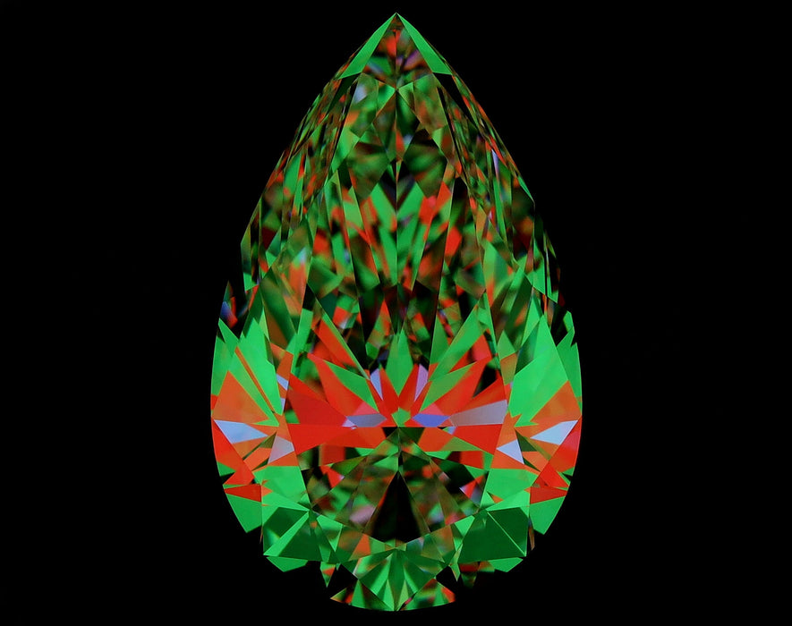 4.84ct Pear D FL Natural Diamond ASET image